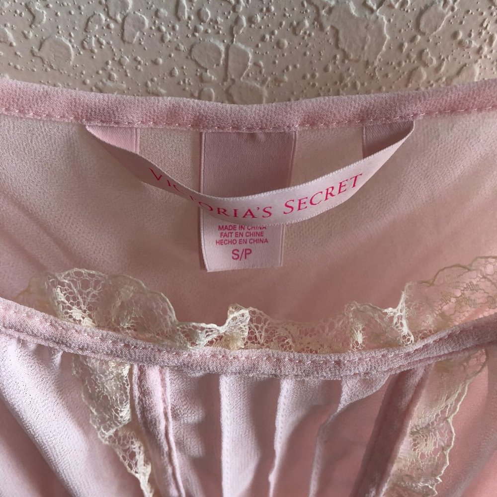 Victoria's Secret Pale Pink Chiffon Chemise Slip - Picture 3 of 4